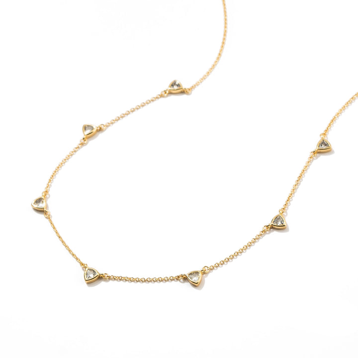 Stud Drop Necklace