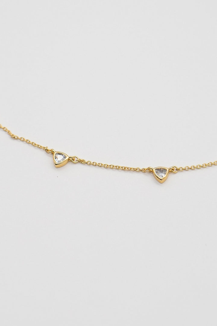 Stud Drop Necklace