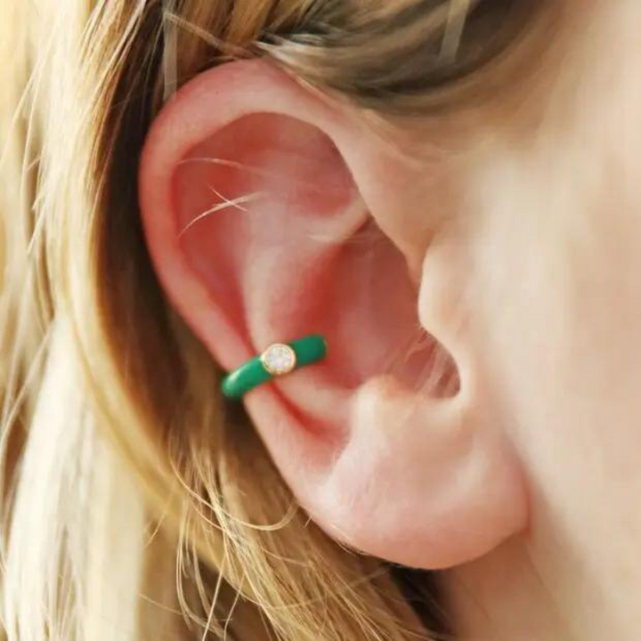 Emerald Green Earcuff