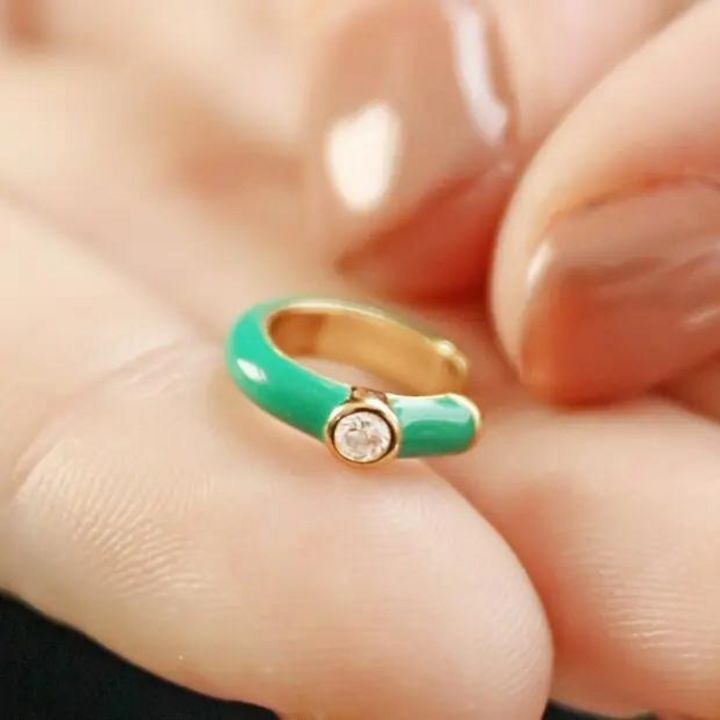 Emerald Green Earcuff