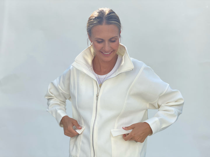 Drawstring Zip-Up