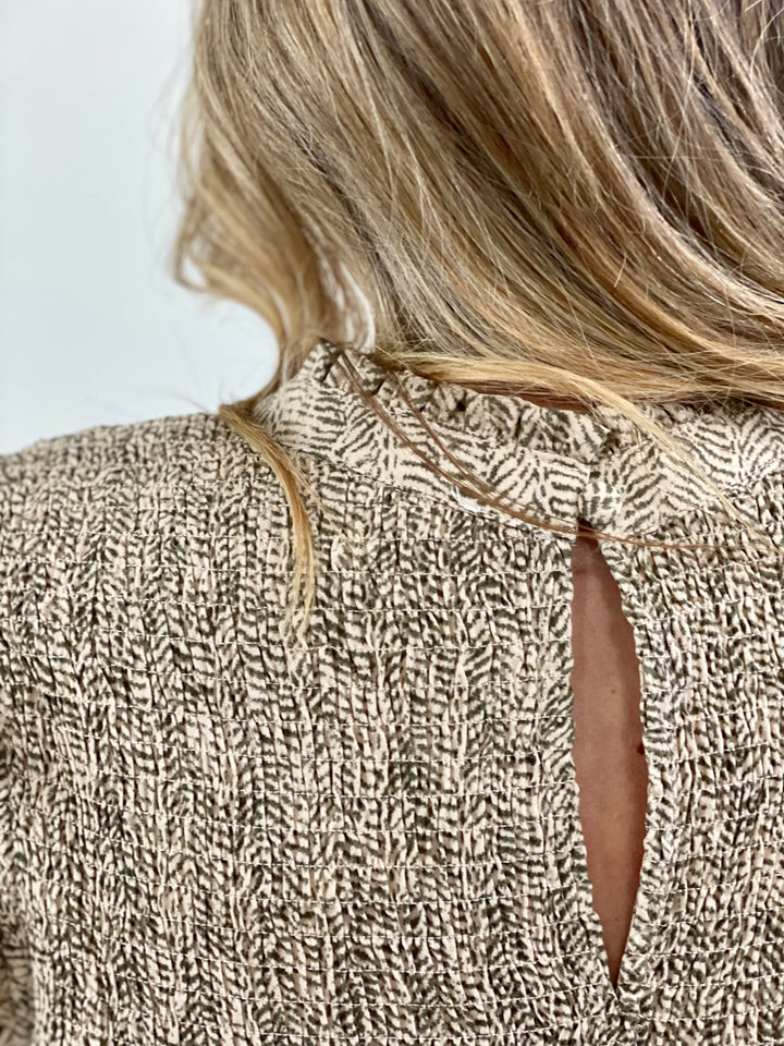Ruffled Smocked Top