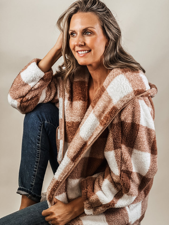 Plaid Teddy Jacket