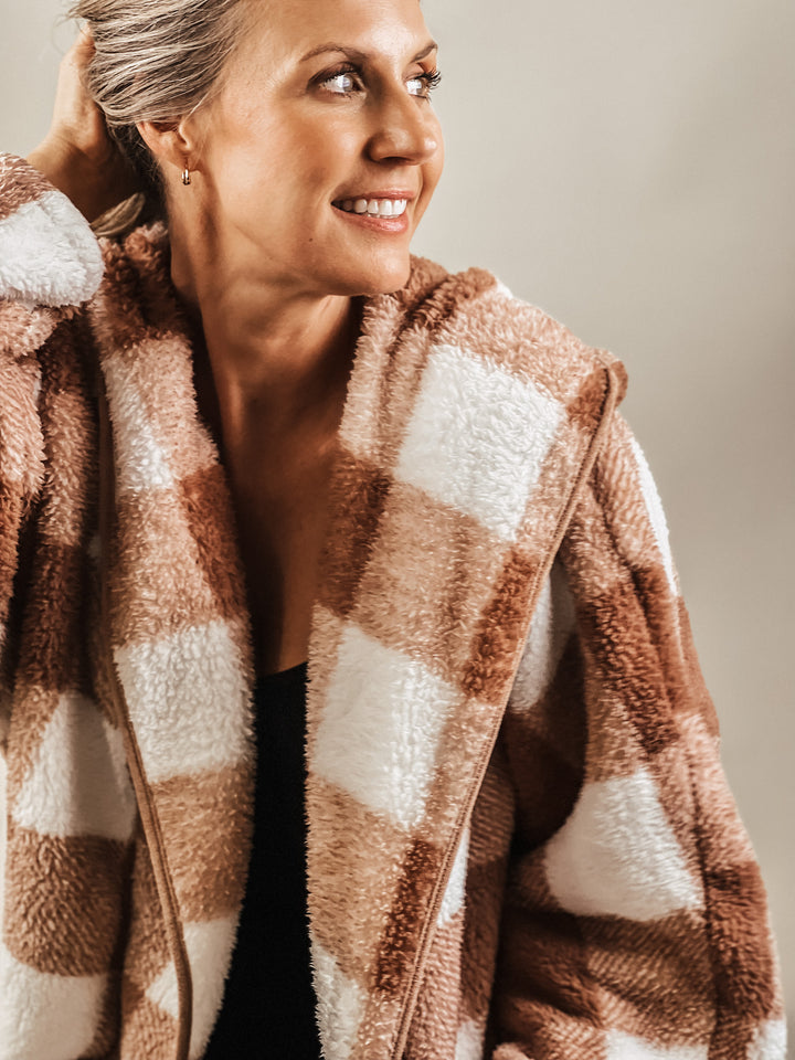 Plaid Teddy Jacket