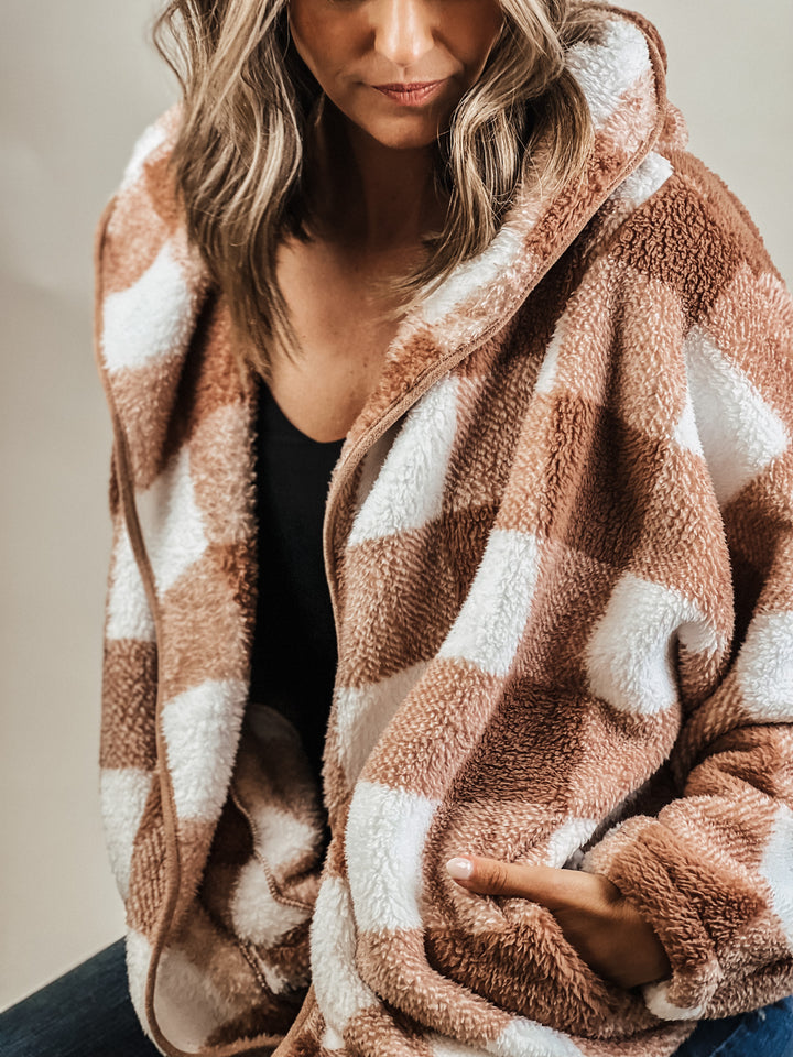 Plaid Teddy Jacket