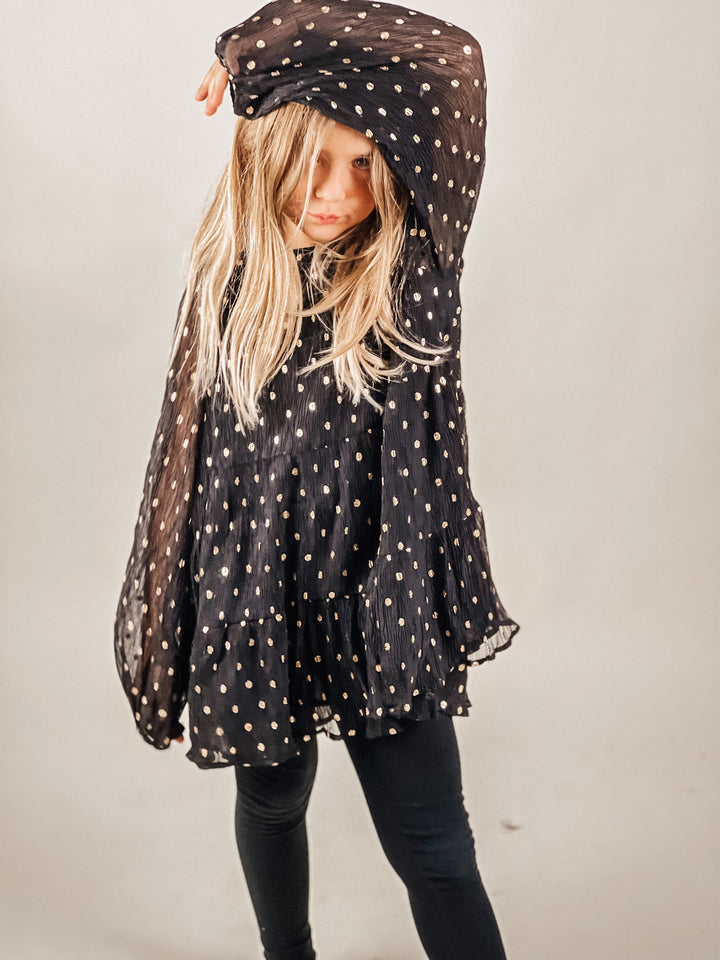 Gold Dot Tunic - Girls