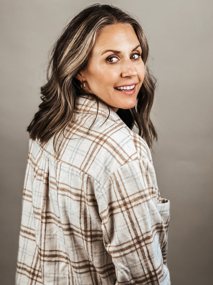 Cozy Plaid Shirt Jacket