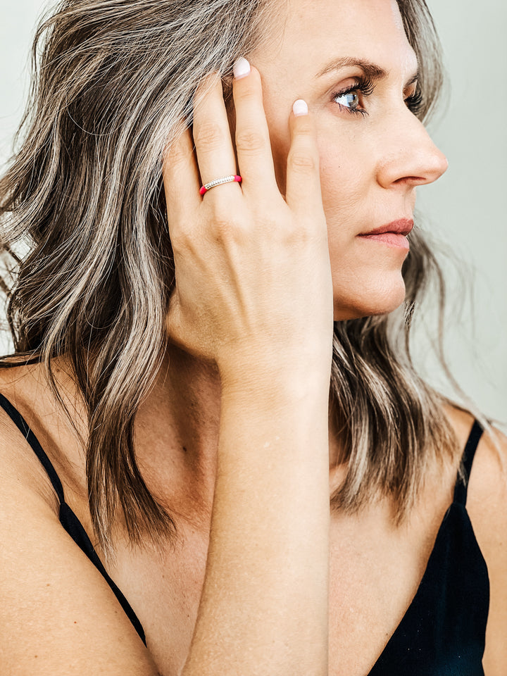 Hammock Enamel Ring