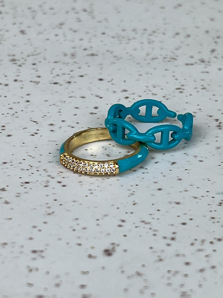 Hammock Enamel Ring
