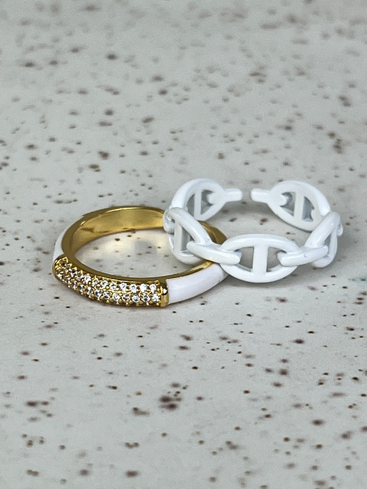 Hammock Enamel Ring