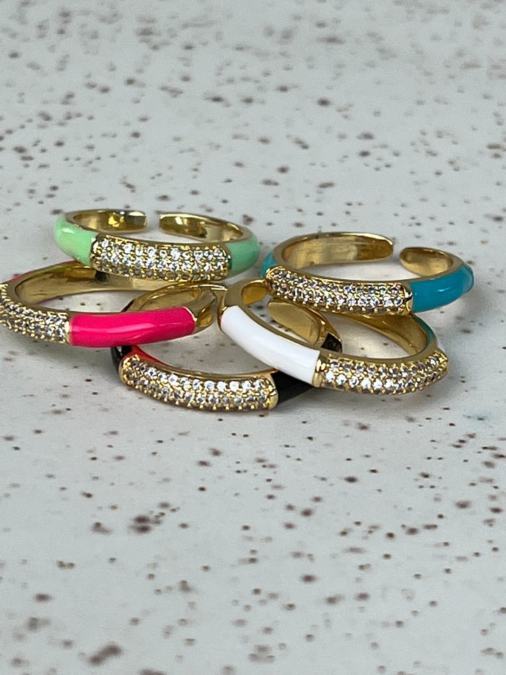 Hammock Enamel Ring
