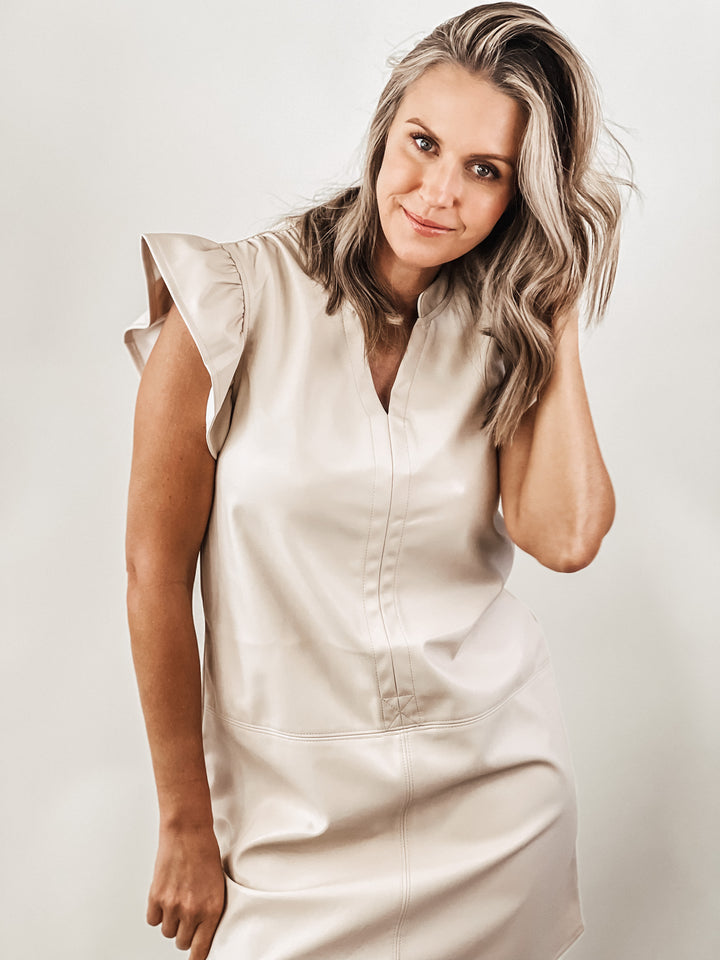 Boss Faux Leather Dress