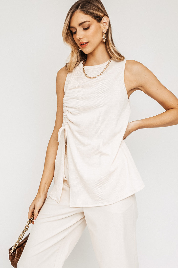 Sleeveless Ruched Tank
