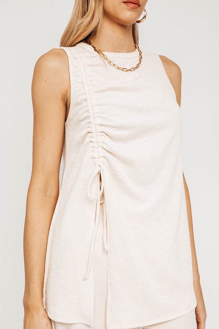 Sleeveless Ruched Tank