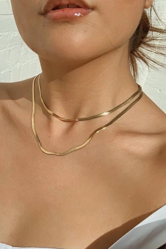 Dainty Herringbone Necklace