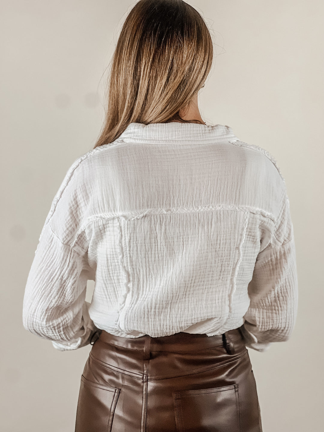 Soft Washed Gauze Long Sleeve Shirt