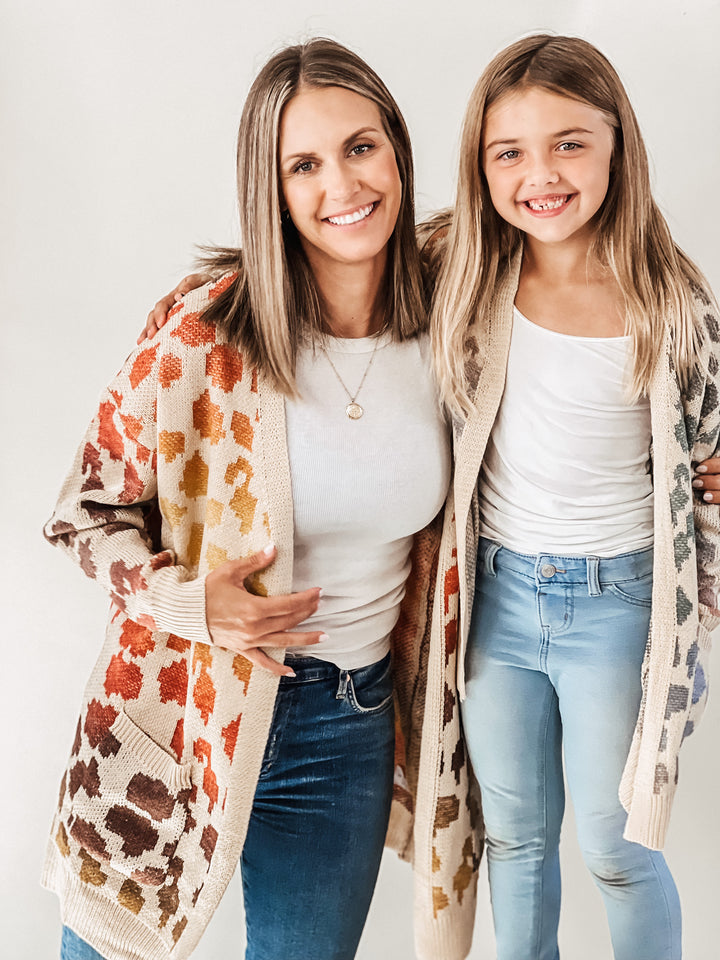 Cheetah Cardigan - Girls